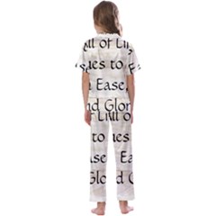 Kids  Satin Short Sleeve Pajamas Set 