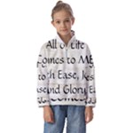 All of Life Come to Me with Ease Joy And Glory 1 Kids  Half Zip Hoodie