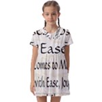All of Life Come to Me with Ease Joy And Glory 1 Kids  Asymmetric Collar Dress