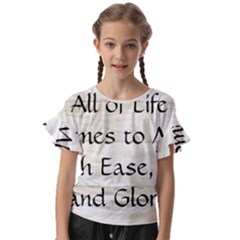 Kids  Cut Out Flutter Sleeves 