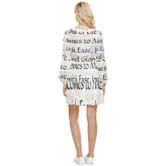 Tiered Long Sleeve Mini Dress 