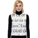 All of Life Come to Me with Ease Joy And Glory 1 Women s Short Button Up Puffer Vest