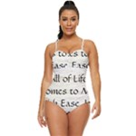 All of Life Come to Me with Ease Joy And Glory 1 Retro Full Coverage Swimsuit