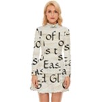 All of Life Come to Me with Ease Joy And Glory 1 Long Sleeve Velour Longline Dress