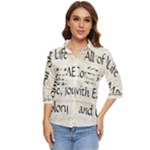 All of Life Come to Me with Ease Joy And Glory 1 Women s Quarter Sleeve Pocket Shirt