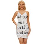 All of Life Come to Me with Ease Joy And Glory 1 Wrap Tie Front Dress
