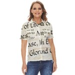 All of Life Come to Me with Ease Joy And Glory 1 Women s Short Sleeve Double Pocket Shirt