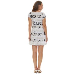 Short Sleeve Tiered Mini Dress 