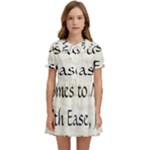 All of Life Come to Me with Ease Joy And Glory 1 Kids  Sweet Collar Dress