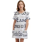 All of Life Come to Me with Ease Joy And Glory 1 Kids  Frilly Sleeves Pocket Dress