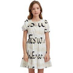 Kids  Puff Sleeved Dress 