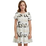 All of Life Come to Me with Ease Joy And Glory 1 Kids  Puff Sleeved Dress