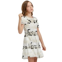 Kids  Puff Sleeved Dress 