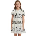 All of Life Come to Me with Ease Joy And Glory 1 Kids  Bow Tie Puff Sleeve Dress