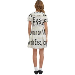 Kids  Bow Tie Puff Sleeve Dress 