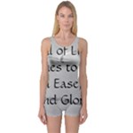 All of Life Come to Me with Ease Joy And Glory 2 One Piece Boyleg Swimsuit