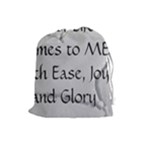 All of Life Come to Me with Ease Joy And Glory 2 Drawstring Pouch (Large)