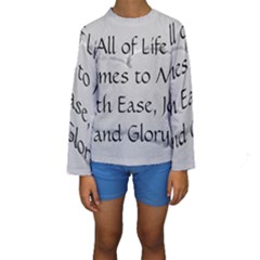 Kids  Long Sleeve Swimwear 