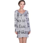 All of Life Come to Me with Ease Joy And Glory 2 Long Sleeve Nightdress