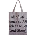 Zipper Classic Tote Bag 