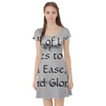 All of Life Come to Me with Ease Joy And Glory 2 Short Sleeve Skater Dress