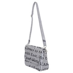 Shoulder Bag with Back Zipper 