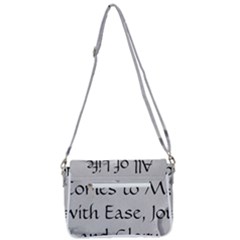 Shoulder Bag with Back Zipper 