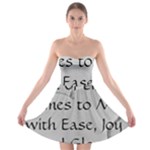 All of Life Come to Me with Ease Joy And Glory 2 Strapless Bra Top Dress