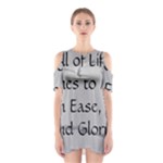 All of Life Come to Me with Ease Joy And Glory 2 Shoulder Cutout One Piece Dress