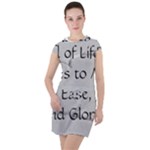 All of Life Come to Me with Ease Joy And Glory 2 Drawstring Hooded Dress