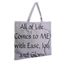 Zipper Large Tote Bag 