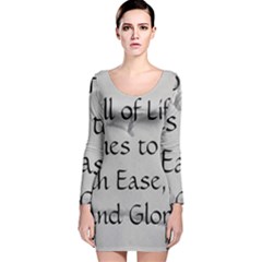 Long Sleeve Velvet Bodycon Dress 
