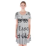 All of Life Come to Me with Ease Joy And Glory 2 Short Sleeve V-neck Flare Dress