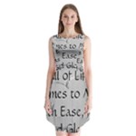 All of Life Come to Me with Ease Joy And Glory 2 Sleeveless Chiffon Dress  