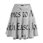 All of Life Come to Me with Ease Joy And Glory 2 High Waist Skirt