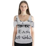 All of Life Come to Me with Ease Joy And Glory 2 Butterfly Sleeve Cutout Tee 