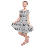 All of Life Come to Me with Ease Joy And Glory 2 Kids  Short Sleeve Dress