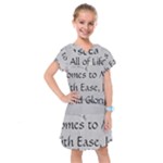 All of Life Come to Me with Ease Joy And Glory 2 Kids  Drop Waist Dress