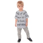 All of Life Come to Me with Ease Joy And Glory 2 Kids  Raglan Tee