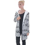 All of Life Come to Me with Ease Joy And Glory 2 Longline Hooded Cardigan