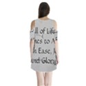 Shoulder Cutout Velvet One Piece 