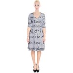 All of Life Come to Me with Ease Joy And Glory 2 Wrap Up Cocktail Dress