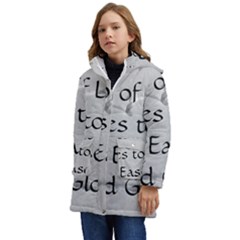 Kids  Hooded Longline Puffer Jacket 