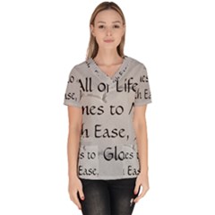 Women s V-Neck Scrub Top 