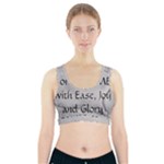 All of Life Come to Me with Ease Joy And Glory 2 Sports Bra With Pocket