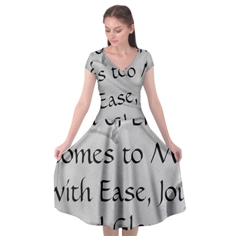 All of Life Come to Me with Ease Joy And Glory 2 Cap Sleeve Wrap Front Dress from ArtsNow.com