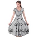 Cap Sleeve Wrap Front Dress 