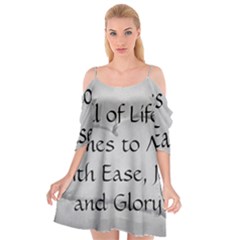 Cutout Spaghetti Strap Chiffon Dress 