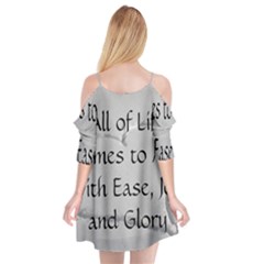 Cutout Spaghetti Strap Chiffon Dress 