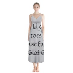 Button Up Chiffon Maxi Dress 